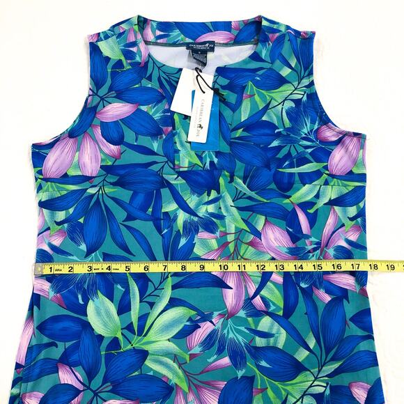 Caribbean Joe Tropical Tunic Dress - Picture 8 of 10